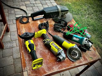Angle Grinder Lineup | Cordless Brushless, Workhorses & Heavy Iron (Ryobi, Makita, Craftsman, Warrior)