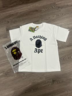 Bape White Tee