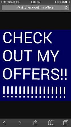 CHECK OUT MY OFFERS.