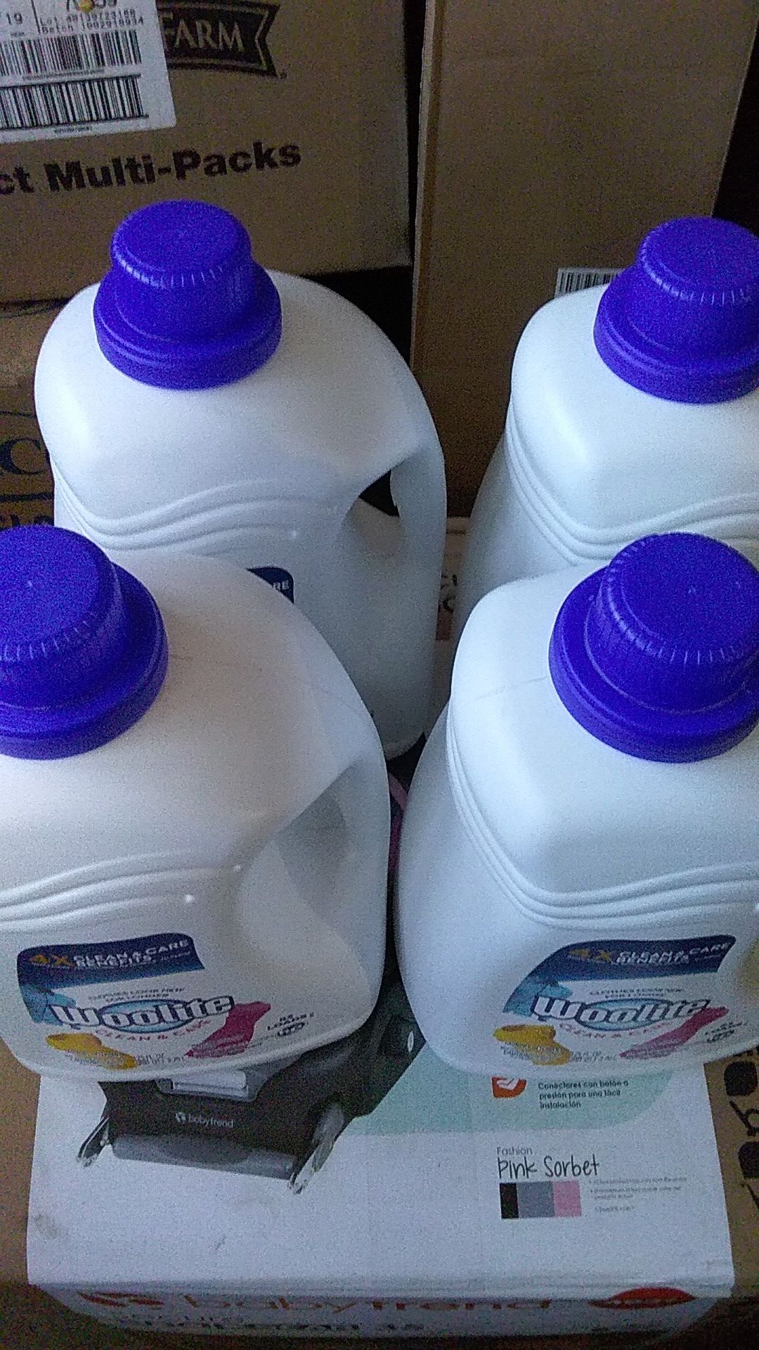 4 Woolite 125oz clean care detergent $13ea bottle. Or $43 for all Fontana