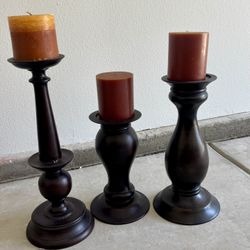 Pottery barn Candle Holders Set Of 3  $25