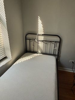 Twin xl bed frame and mattress