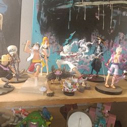 One Piece Luffy Nami Chopper Gear 5 Figures Statues Collectable Anime Obo