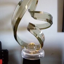 Shlomi Haziza Scopltures With Museum light Stand (Also Made By Haziza)