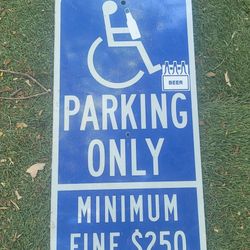 Handicapped Parking Only Sign