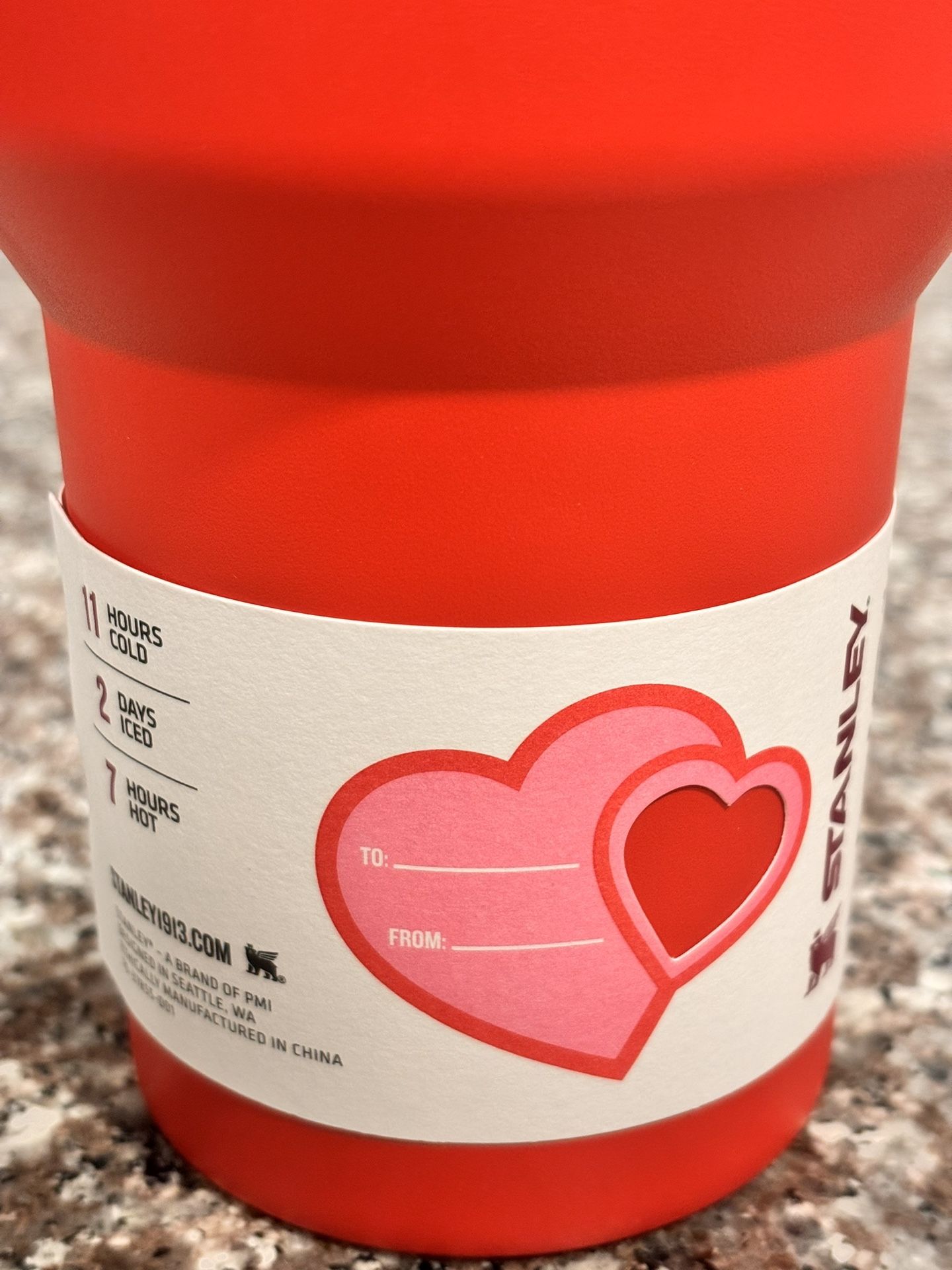 Stanley x Target 40oz Ruby Hearts Valentine Red Stanley
