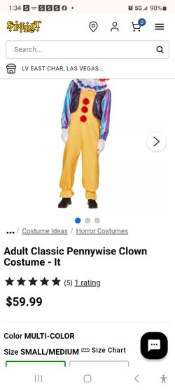 IT original pennywise costume sz small and large