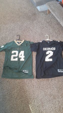 Boys CSU Rams & C.U. Buffs Jerseys Both Size XL 18-20 $10 each
