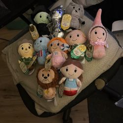 New! Wizard Of Oz Itty Bittys! All 10 Collectible Plush!