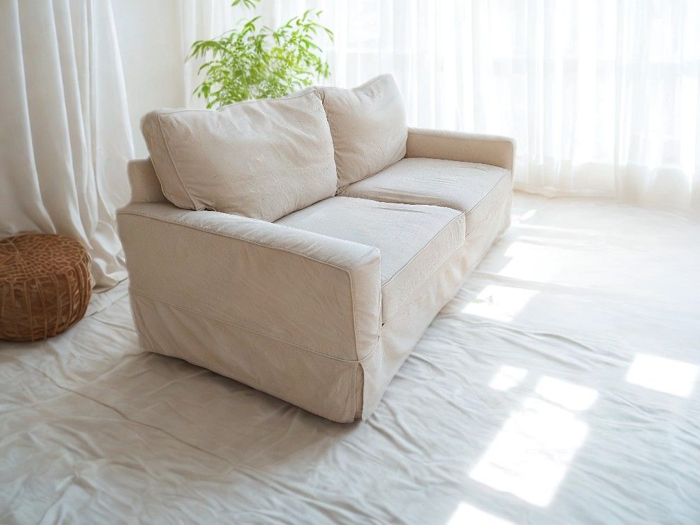 Desperate To Sell Today! Pottery Barn PB Comfort Square Armed Grand Sofa 87"