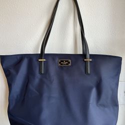 Kate Spade Blue Nylon Tote Bag