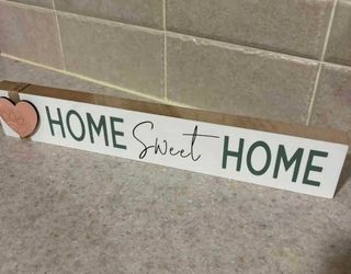 Home Sweet Home wooden Sign / Shelf Sitter