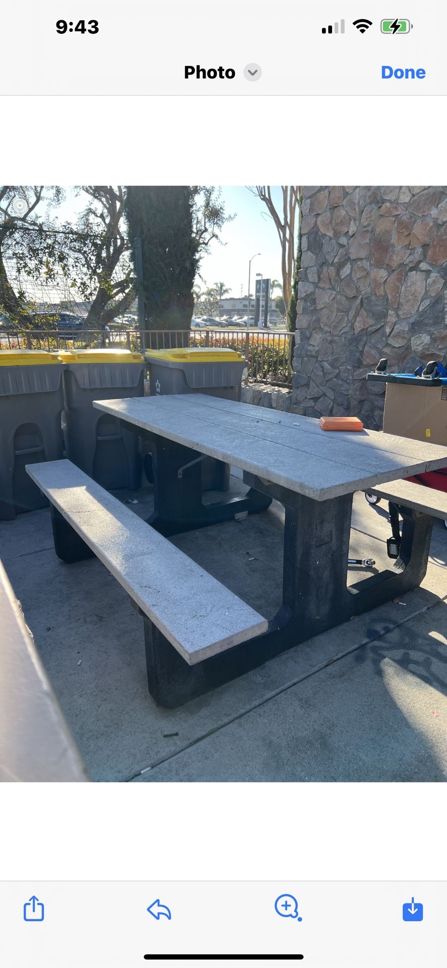 Barcoboard Picnic Table