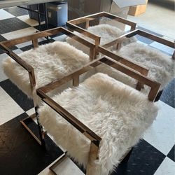 Fur Barstools 