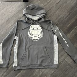 Halo Outpost Discovery Hoodie Mens Large Gray Master Chief Sweatshirt