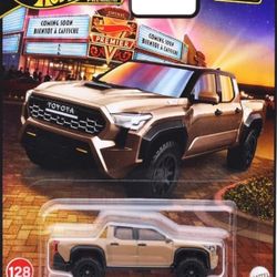Mattel Hot Wheels 🛞 Premium Boulevard. 2024 Toyota Tacoma TRD, PRO. Metal/Metal, Real/Riders, #128. Color:Brown, New. 