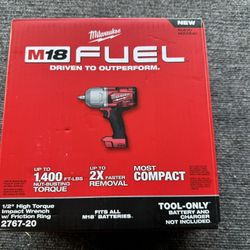 Milwaukee High Torque Fuel Wrench 1/2 Impact TOOL ONLY