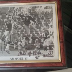 RAIDER HALL OF FAME NOMINEE 🔴LESTER "THE JUDGE" HAYES🔴  AUTO GRAPH PIC