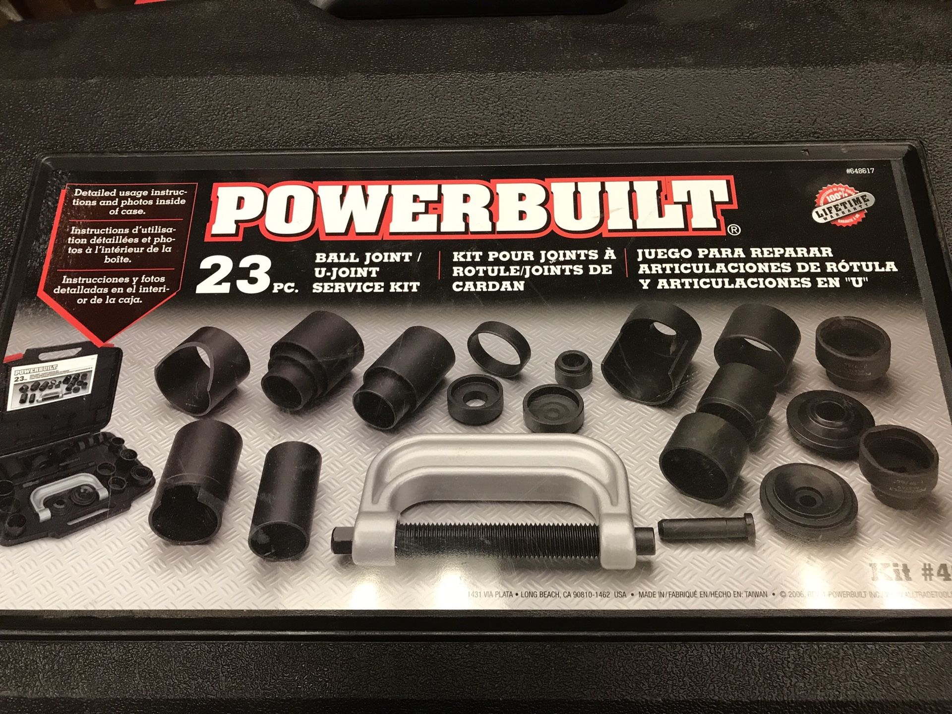 23 pc. Ball Joint/U-Joint Service Kit - PowerBuilt
