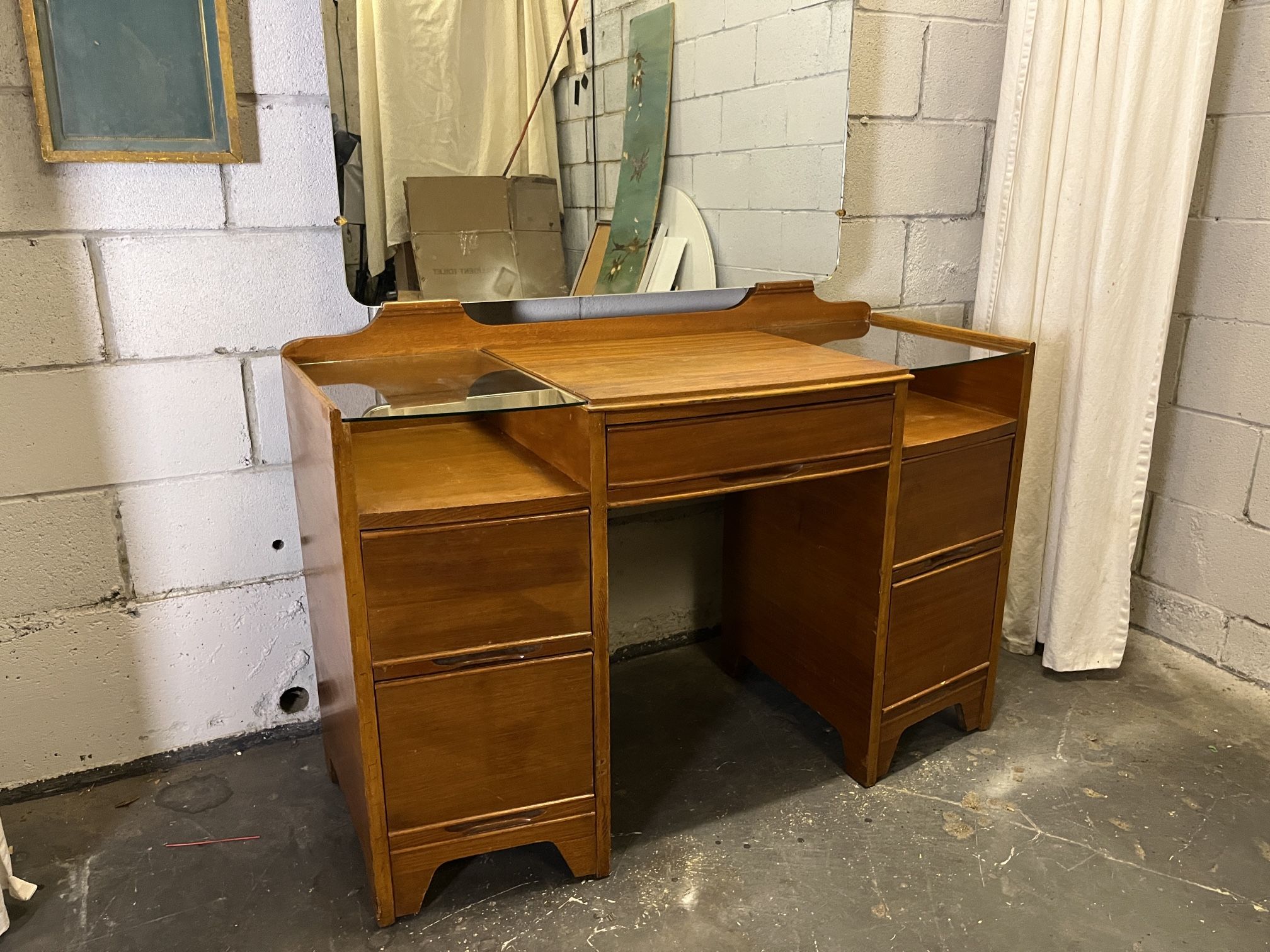 Art Deco Vanity - Teak 1930s - Good Condition