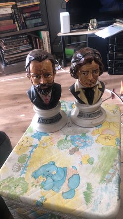 Beethoven & Tchaikovsky Antique Statue Heads