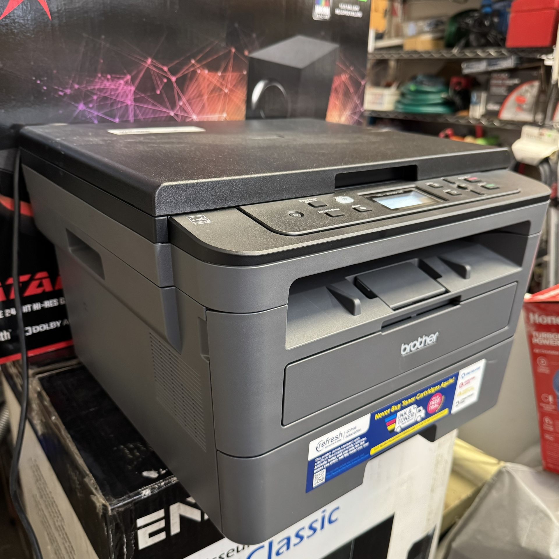 Brother HL-L2390DW Monochrome Laser Printer with Flatbed Copy & Scan, Duplex Printing, Wireless