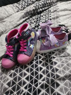 2 Pairs Of Girls Tennis Shoes