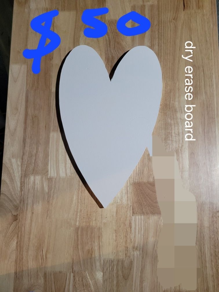 Valentine Double Sided Dry Erase Board