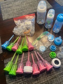 Dr brown bottle inserts and feeding lot