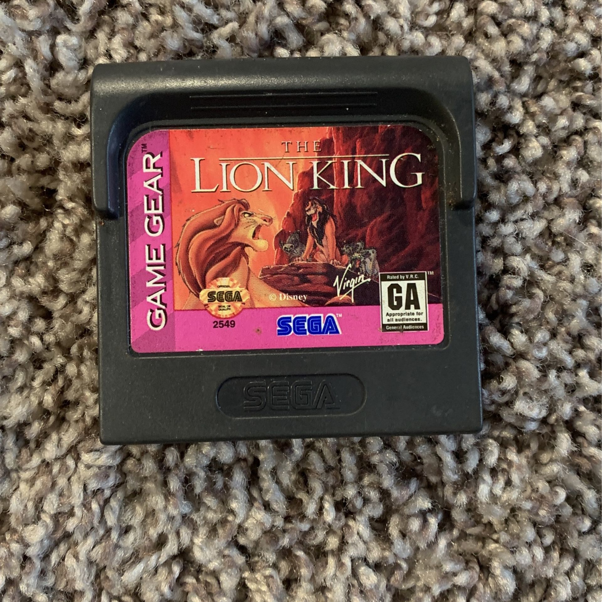 GameGear Lion king SEGA Video Game for Sale in Kent, WA - OfferUp