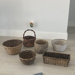 Wicker Basket Set