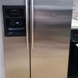 Kitchen Aid Stainless Steel 33" Inch, Double Door Refrigerator 