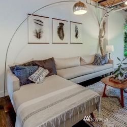 BenchMade Modern Beige Sofa with Chaise – Great Condition!