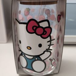 Hello Kitty Glass Tumbler 