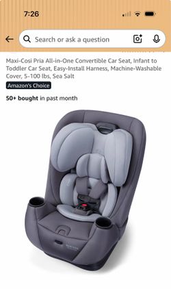 Maxi-Cosi Pria All-in-One Convertible Car Seat, Infant to Toddler Car Seat