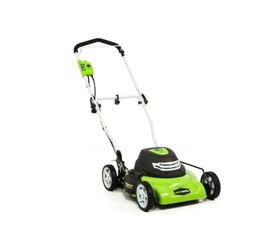 Greenworks Corded Electric Yard Lawn Mower 18" 12 Amp Motor Outdoor Garden New