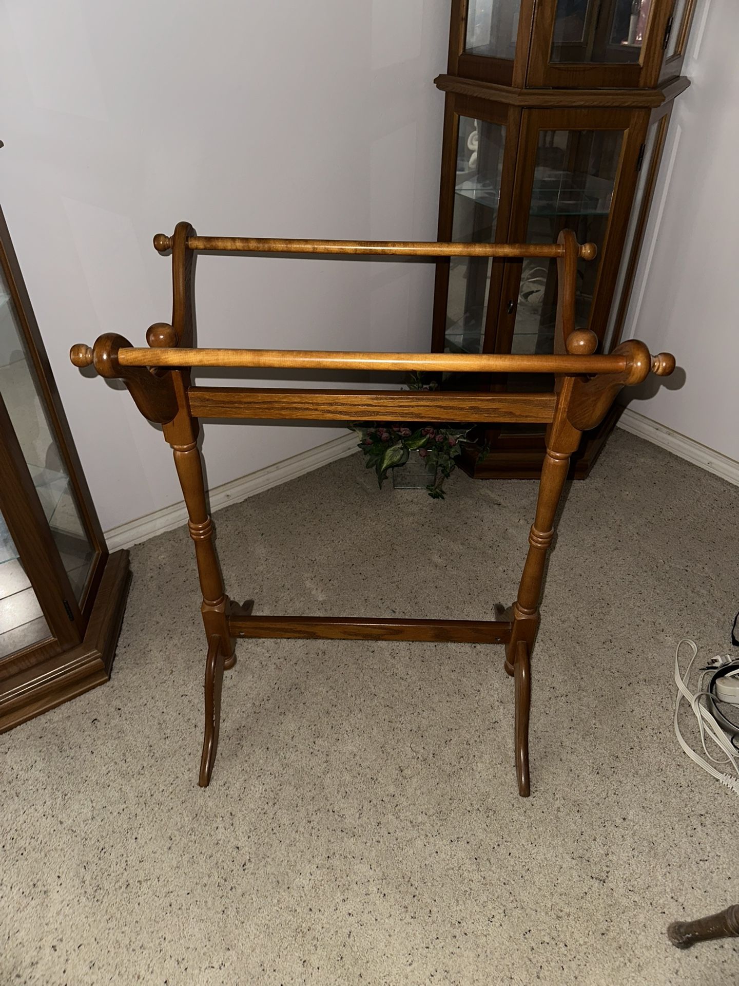 vintage blanket rack