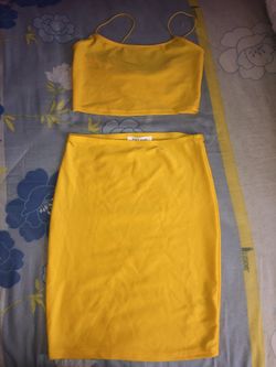 Yellow Two Piece Set