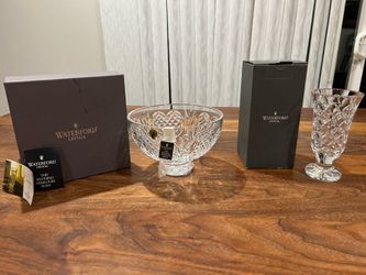 Waterford Crystal Vase & Wedding heirloom bowl