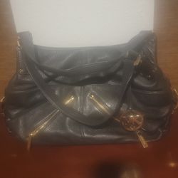 Leather Michael Kors Black Leather Satchel