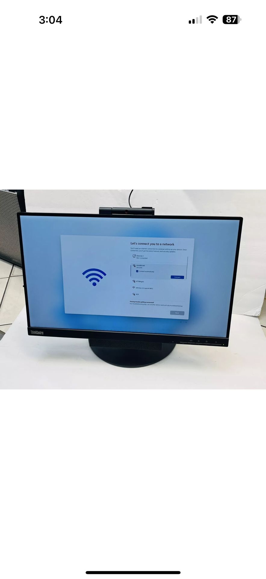 Lenovo ThinkCentre M75q AMD Ryzen PRO 3400GE 12gb ram, 256 SSD - Main Image