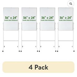 Pen Gear Mobile Dry Erase Board 4 Pack