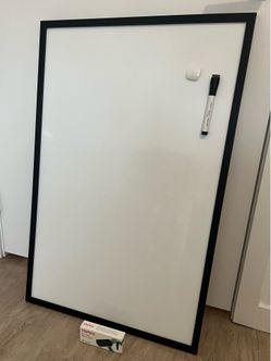 Magnetic Whiteboard 23”x35” with dry eraser