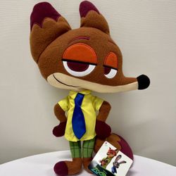 Disney Zootopia Nick Wilde Plush NEW