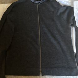 John Varvatos Black Sweater Jacket
