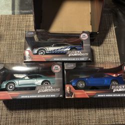 X3 Brian’s Nissan Skylines GTR R34 Jada 1:32 Fast And furious 