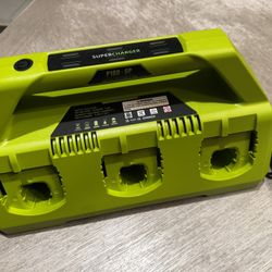 P180-6 Ports Rapid Charger Replacement for Ryobi 18V ONE+ Supercharger P135 18V Six-Pack Lithium-Ion Charger,Compatible with All Ryobi ONE+ 18V Batter