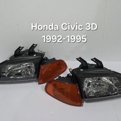 Honda Civic 1992-1995 Headlights Hatchback 