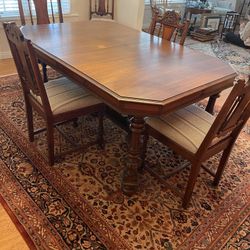 Antique Dining Table and chairs