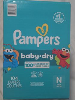 Pampers Size N 108 Ct